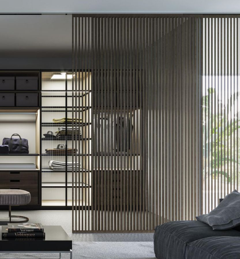 BRISK Estetico sliding glass and slatted screen