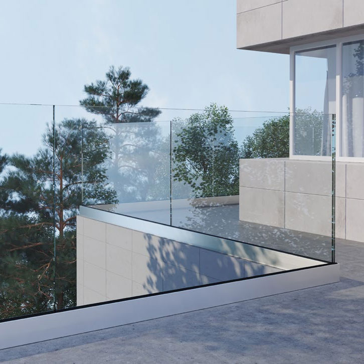 Brisk M12 Glass Railing System