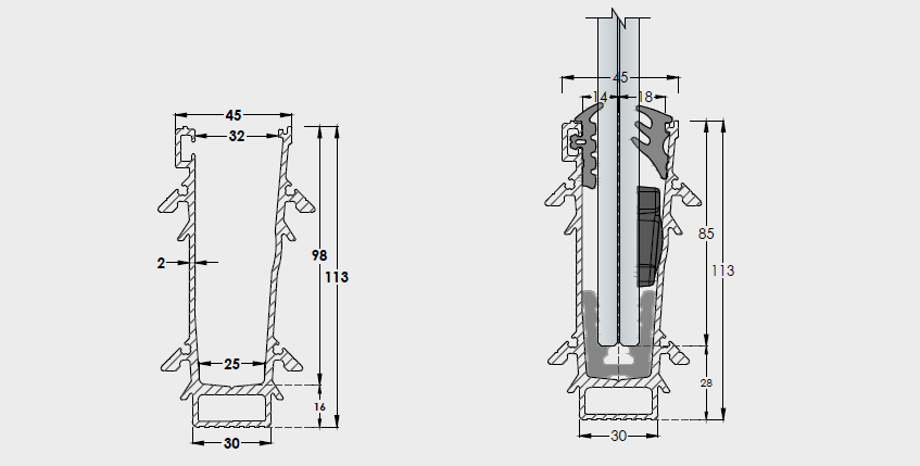 m15 glass railing system