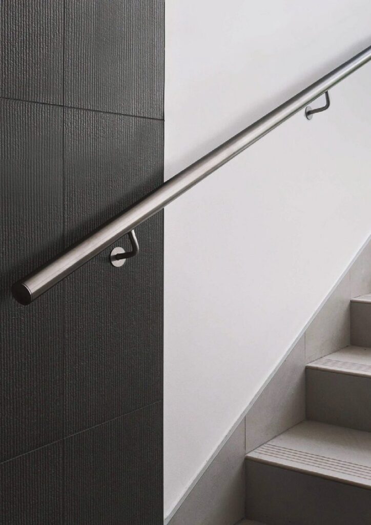 INOX polished stainless steel railing post